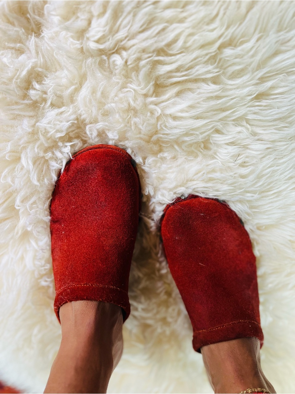 VTG 70s Studded Suede Hippie Boho Made In Italy Scandinavian Michael Kors Clogs - Picture 7 of 8